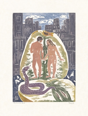 teepe-suendenfall-linoldruck