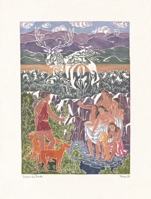 Ovid Metamorphosen: Actaeon und Diana mit Begleitung Ovid Metamorphosen: Actaeon und Diana mit Begleitung