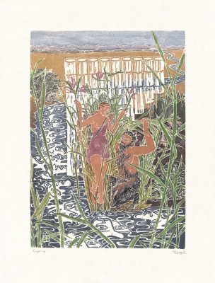 Ovid Metamorphosen: Syrinx knieend Ovid Metamorphosen: Syrinx knieend